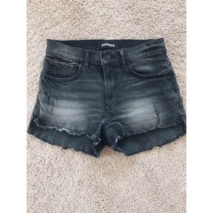 Express denim shorts